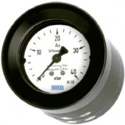 Differential pressure gauge with capsule element,stainless steel series, for low differential pressure,especially for alarm contacts and transmitters (Price & availability on application)
