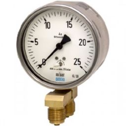 Differential pressure gauge with Bourdon tube, parallel entryMeasuring system stainless steel (Price & availability on application)