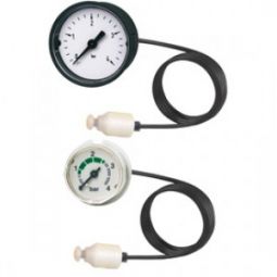 Bourdon tube pressure gauge, with plastic (Price & availability on application)