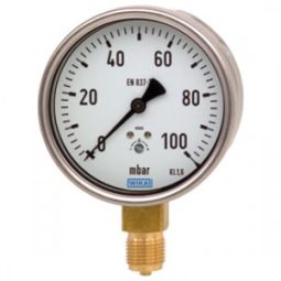 Bourdon tube pressure gaugeTest gauge, safety version, class (Price & availability on application)