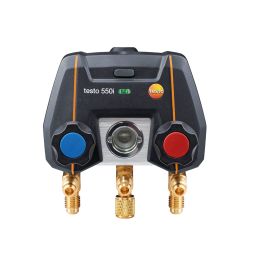 testo 550i - App-controlled digital manifold with Bluetooth and 2-way valve block